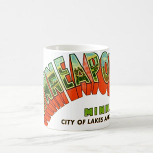 Mug Carte postale ancienne de Minneapolis