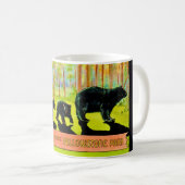 Mug Carte Postale Ancienne Ours de Yellowstone (Devant droit)