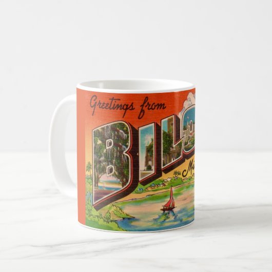 Mug Carte postale Biloxi Mississippi (Devant gauche)