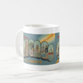 Mug Carte postale Chicago Big Letter 1944 (Devant gauche)