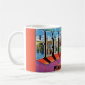Mug Carte postale de Bethlehem PA (Gauche)
