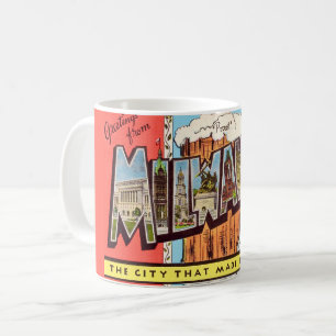 Mug Carte postale de bière de Milwaukee