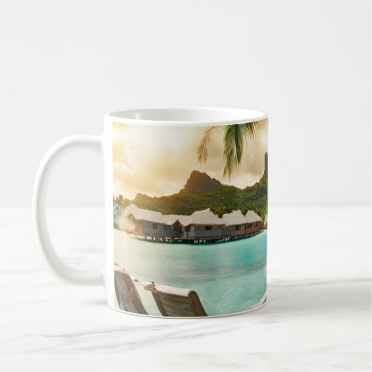 Mug Carte postale de Bora Bora (Bora Bora d) (Gauche)
