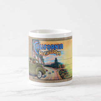 MUG CARTE POSTALE DE COULEUR CALIFORNIENNE 1940