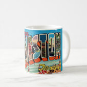 Mug carte postale de Galveston Texas (Devant droit)
