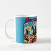 Mug carte postale de Galveston Texas (Gauche)