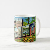 Mug Carte postale de High Point Caroline du Nord (Devant droit)