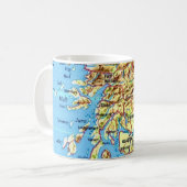 Mug Carte postale de l'Écosse (Devant gauche)