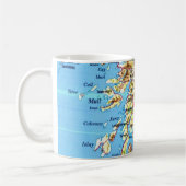 Mug Carte postale de l'Écosse (Gauche)