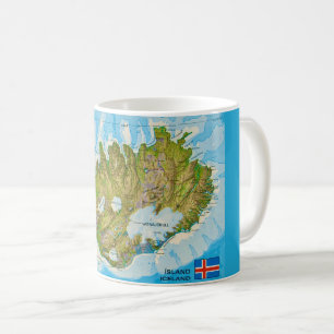 Mug Carte postale de l'Islande