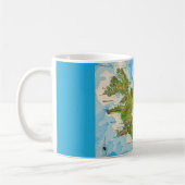 Mug Carte postale de l'Islande (Gauche)