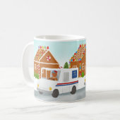 Mug Carte postale de Noël personnalisée (Devant gauche)