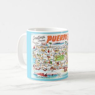 Mug carte postale de Porto Rico