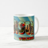 Mug Carte postale de salutation Madison Wisconsin (Devant droit)