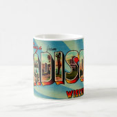 Mug Carte postale de salutation Madison Wisconsin (Centre)