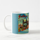 Mug Carte postale de salutation Madison Wisconsin (Gauche)