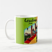 Mug Carte postale de salutations de l'île Mackinac (Gauche)