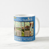 Mug Carte postale de salutations du Wyoming (Devant droit)