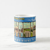 Mug Carte postale de salutations du Wyoming (Centre)
