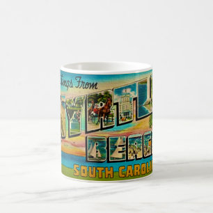 Mug Carte postale de voeux Vintage de Myrtle Beach
