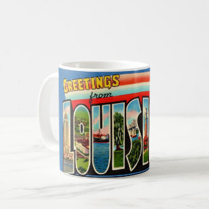Mug Carte postale de voeux vintage Louisiane