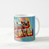 Mug Carte postale de Wells Beach ME (Devant droit)
