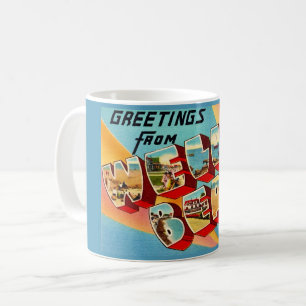 Mug Carte postale de Wells Beach ME