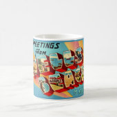 Mug Carte postale de Wells Beach ME (Centre)