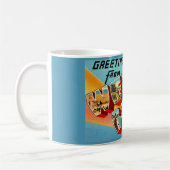 Mug Carte postale de Wells Beach ME (Gauche)