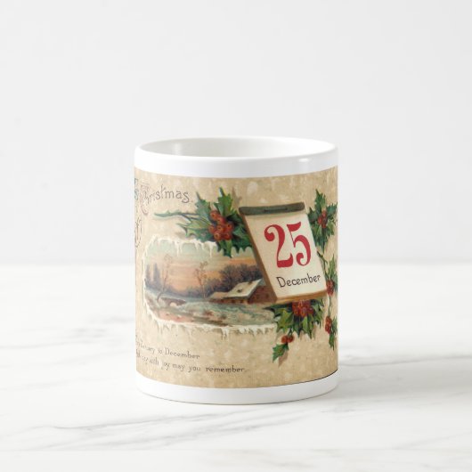 Mug Carte postale des années 1900 'NOËL' (Centre)