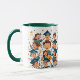 Mug Carte postale du jour de la remise des diplômes