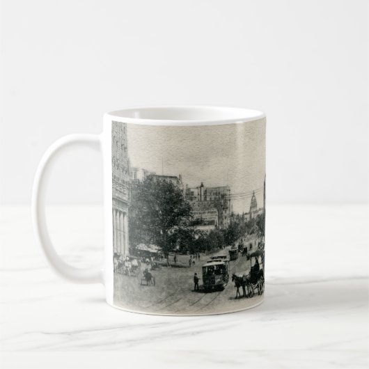 Mug Carte postale Old Washington DC Pennsylvania Ave (Gauche)