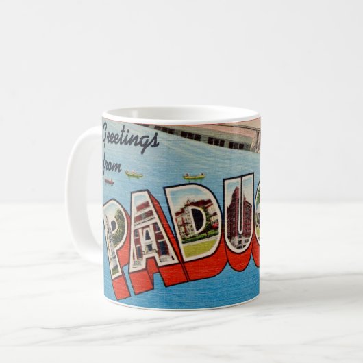 Mug Carte postale Paducah KY Greeting (Devant gauche)