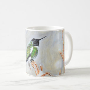 Mug Carte postale Peinture des colibris du Jour de la
