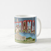 Mug Carte postale rétro de Louisiane (Devant droit)