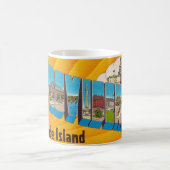 Mug carte postale rétro de Providence RI (Centre)