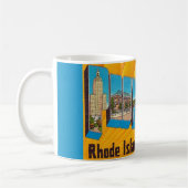 Mug carte postale rétro de Providence RI (Gauche)