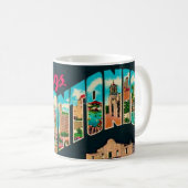 Mug Carte Postale Rétro de San Antonio (Devant droit)