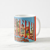 Mug Carte postale rétro de Savannah Géorgie (Devant droit)