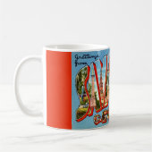 Mug Carte postale rétro de Savannah Géorgie (Gauche)