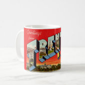 Mug Carte postale rétro de Trenton NJ (Devant gauche)