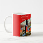 Mug Carte postale rétro de Trenton NJ (Gauche)