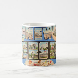 Mug Carte postale rétro du New Jersey
