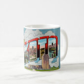 Mug Carte postale Retro North Dakota (Devant droit)
