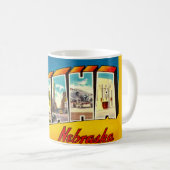 Mug Carte postale Retro Omaha Nebraska (Devant droit)
