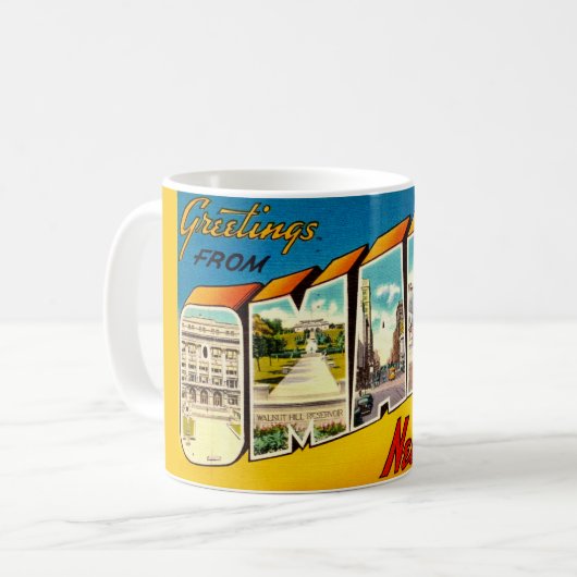 Mug Carte postale Retro Omaha Nebraska (Devant gauche)