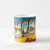 Mug Carte postale Retro Omaha Nebraska (Centre)