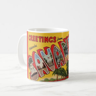 Mug Carte Postale Rétro Savannah Géorgie