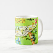 Mug Carte Postale Rétro Tennessee (Devant droit)