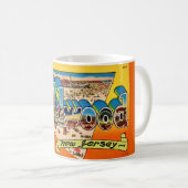 Mug Carte postale Retro Wildwood NJ (Devant droit)